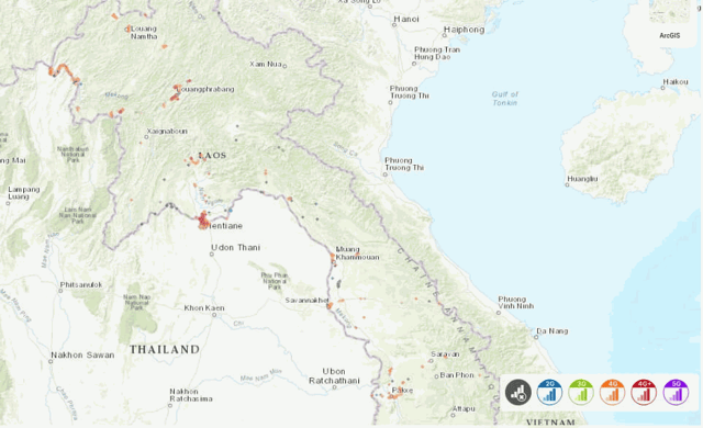 ความครอบคลุมเครือข่ายของ ETL Laos ในประเทศลาว